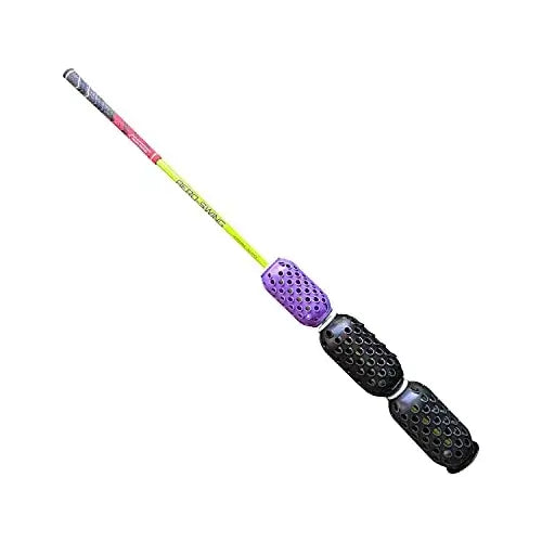 Aero-Shaft stiff shaft swing speed trainer with adjustable wind resistance pineapples for baseball and golf