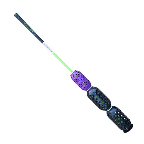 Aero-Whip stiff shaft tempo and swing speed trainer for golf and baseball warm-up drills