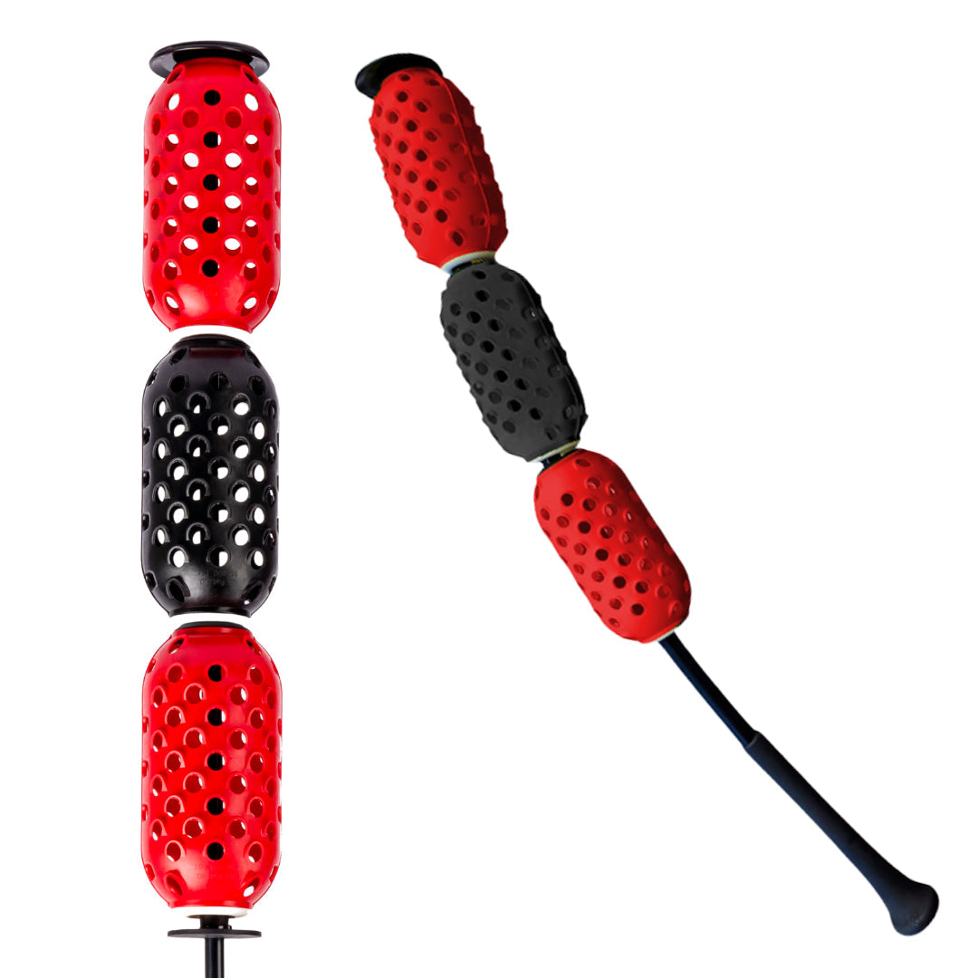 Aero-Bat baseball/softball swing speed trainer and on-deck warm up device