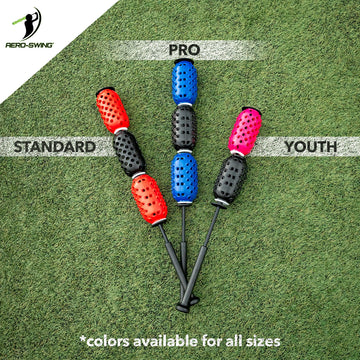 Aero-Bat pro, standard, and youth swing speed trainers for baseball and softball