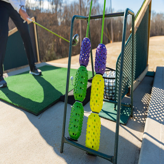 Aero-Whip flexible shaft tempo and swing speed trainer for golf and baseball warm-up drills