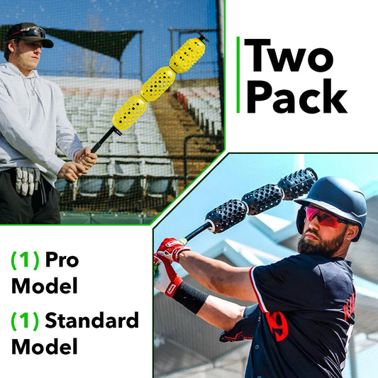 AERO-BAT (BUNDLE 2-Pack) Baseball/Softball Swing Speed Trainers
