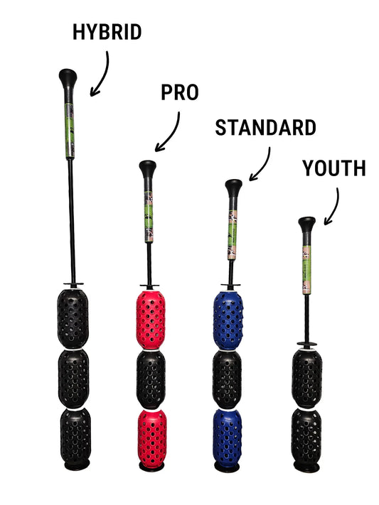 Aero-Swing Hybrid - Perfect Warm-up and Speed Trainer for Golf, Baseball/Softball and Lacrosse