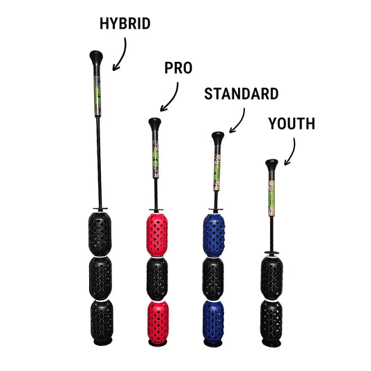 Aero-Swing Hybrid - Perfect Warm-up and Speed Trainer for Golf, Baseball/Softball and Lacrosse