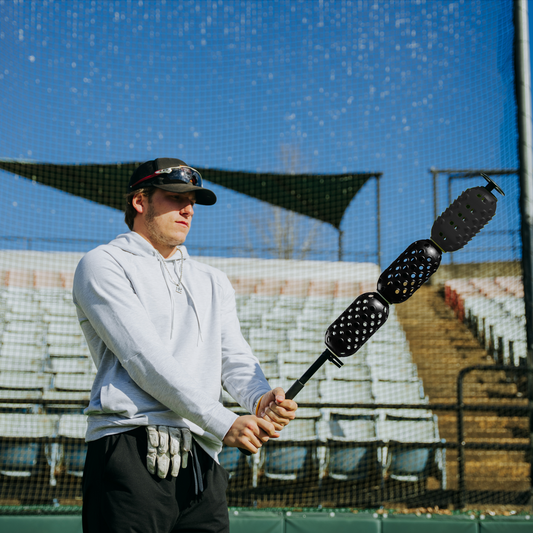AERO-BAT Baseball/Softball Swing Speed Trainer and On-Deck Warm Up Device