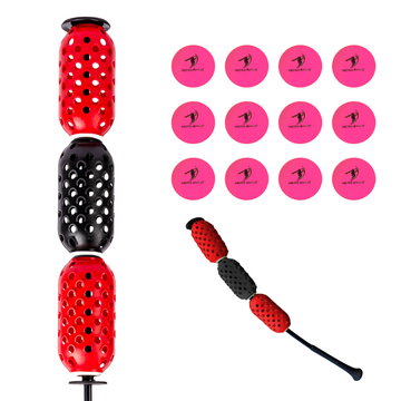 AERO-BAT WITH AERO-BALLS Baseball/Softball Speed Trainer/On-Deck Warm Up Device